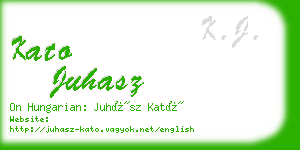 kato juhasz business card